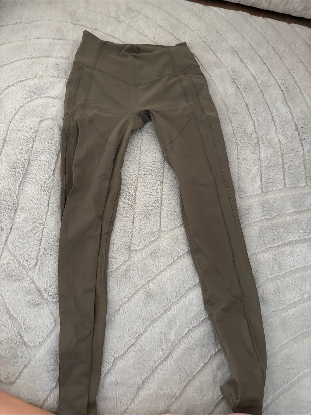 lululemon athletica Olive Green High-Waist Leggings
